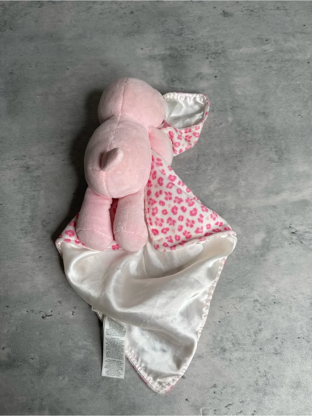 Child Of Mine Leopard Mommy's Cutie Security Blanket Cat Pink Rattle Lovey